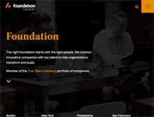 Tablet Screenshot of foundationtalent.com